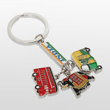 Afbeelding in Gallery-weergave laden, Elephant Auto Bus Keychain Metal