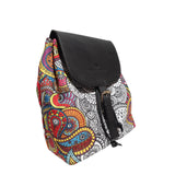 Load image into Gallery viewer, Doodle Arts Poly Canvas &amp; PU Back Pack Bag
