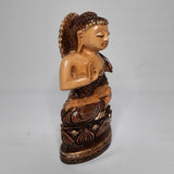 Load image into Gallery viewer, Wooden Buddha Sitting 6 in