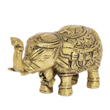 Load image into Gallery viewer, Brass Engraved Small Elephant - 2.5 in