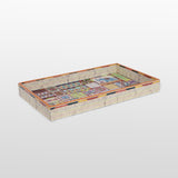 Load image into Gallery viewer, Sui Dhaga Rectangle Enamel Small Tray
