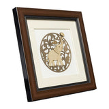 Afbeelding in Gallery-weergave laden, Round Elephant Wood Art Frame 8 in x 8 in