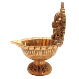 Load image into Gallery viewer, Brass Deepak Ganesh 6 in