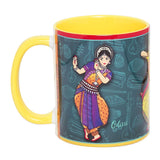 गैलरी व्यूवर में इमेज लोड करें, Bharatnatyam Coffee Mugs Set of 2 (300 ml each)