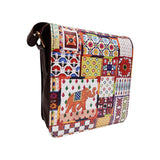 Load image into Gallery viewer, Sui Dhaaga Faux Leather Square Sling Bag