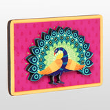 Load image into Gallery viewer, Peacock Fridge Magnet in MDF