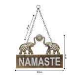 गैलरी व्यूवर में इमेज लोड करें, Namaste Handpainted Wall Hanging