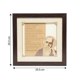 Load image into Gallery viewer, Rabindranath Tagore Wood Art Frame 10 in x 10 in