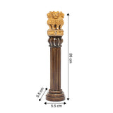 Load image into Gallery viewer, Whitewood Handcrafted 2 Tone Ashoka Pillar 10 in
