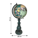 Load image into Gallery viewer, Rotating Globe on Wooden Stand