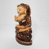 Load image into Gallery viewer, Wooden Buddha Sitting 6 in