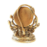 Load image into Gallery viewer, Brass Engraved Panchmukhi Hanuman Small 3.5 in