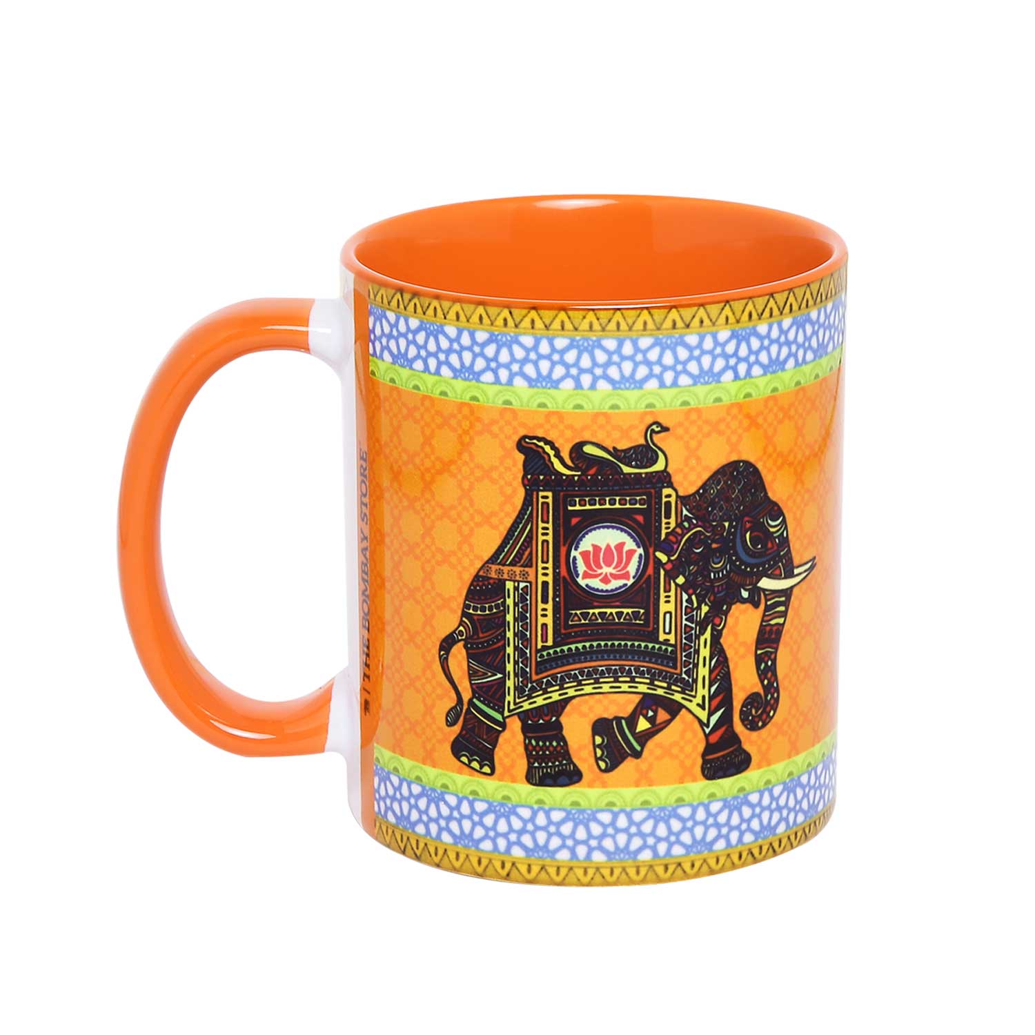 The Bombay Store Signature Elephant Coffee Mugs Set of 2 (300 ml each)