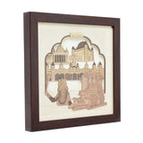 Load image into Gallery viewer, Karnataka Monuments Wood Art Frame 10 in x 10 in