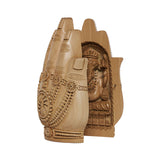 Load image into Gallery viewer, Whitewood Handcarved Ganesh and Laxmi Namaste 5 in