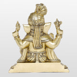 Afbeelding in Gallery-weergave laden, Brass Engraved Ganesh with Pagdi 12 in