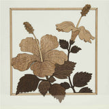 Afbeelding in Gallery-weergave laden, Jaswand Flower Wood Art Frame 10 in x 10 in