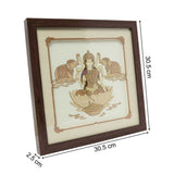 Load image into Gallery viewer, Laxmi Wood Art Frame Big 12 in x 12 in