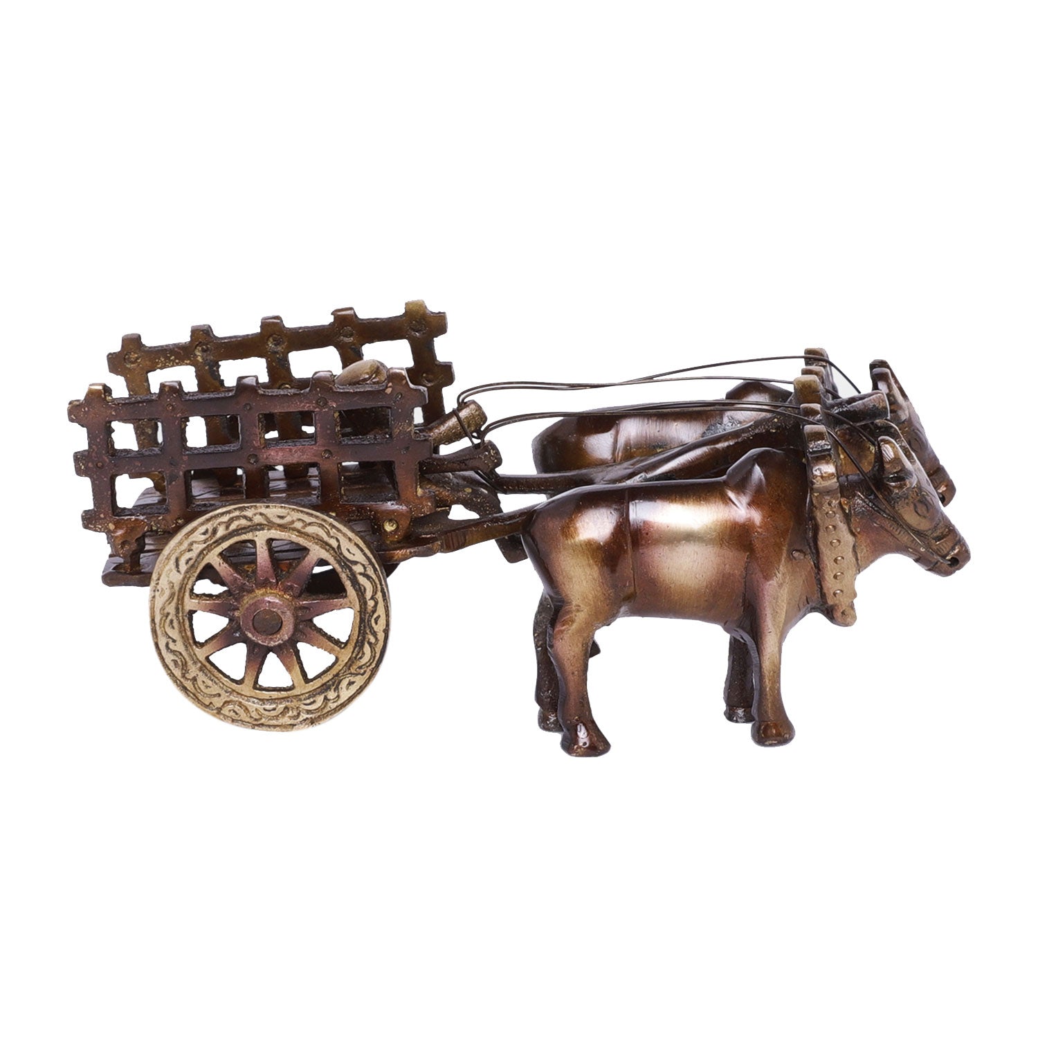 The Bombay Store Bullock Cart Wood Art Frame 9 in x 10 in