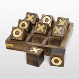 Load image into Gallery viewer, Wooden Antique Finish Tic Tac Toe