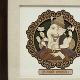 गैलरी व्यूवर में इमेज लोड करें, Namaste Ganesha Wood Art Frame 10 in x 10 in