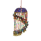 Load image into Gallery viewer, Wall Hanging with Multi Coloured Elephants and Beads 15 cm