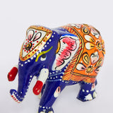 Load image into Gallery viewer, Metal Enamel Handpainted Elephant Trunk Down 2 in