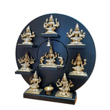 Load image into Gallery viewer, Brass Asthalaxmi with Wood Frame 22 in
