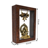 Afbeelding in Gallery-weergave laden, Wooden Temple Frame with Ganesh Arch 5 in x 7 in