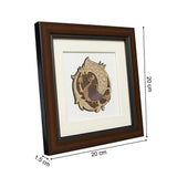 गैलरी व्यूवर में इमेज लोड करें, Peacock Wood Art Frame Small 8 in x 8 in