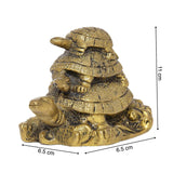 गैलरी व्यूवर में इमेज लोड करें, Brass Engraved Turtle Tower - 3 in
