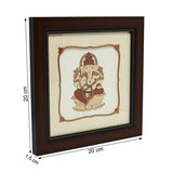 Load image into Gallery viewer, Ganpati Wood Art Frame 8 in x 8 in