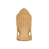 Load image into Gallery viewer, Whitewood Handcarved Buddha Head 5 in