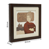 Load image into Gallery viewer, Swami Vivekananda Wood Art Frame 10 in x 10 in