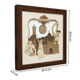 Afbeelding in Gallery-weergave laden, Maharashtra State Wood Art Frame 10 in x 10 in