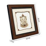 Load image into Gallery viewer, Decorative Ganesha Wood Art Frame 8 in x 8 in