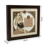 Load image into Gallery viewer, Guru Gobind Singh Wood Art Frame 9 in x 10 in