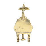 Afbeelding in Gallery-weergave laden, Brass Engraved Sai Baba with Throne 4 in