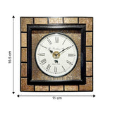 Afbeelding in Gallery-weergave laden, Brass Square Blocks Wall Clock