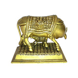 Load image into Gallery viewer, Brass Carved Cow and Calf 6.5 in x 5 in