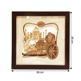 गैलरी व्यूवर में इमेज लोड करें, Incredible India Wood Art Frame 10 in x 10 in