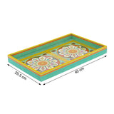 Load image into Gallery viewer, Pattachitra Folktales Rectangle Enamel Medium Tray