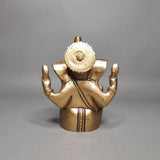 गैलरी व्यूवर में इमेज लोड करें, Brass Ganesha with Big Ears 4.5 in