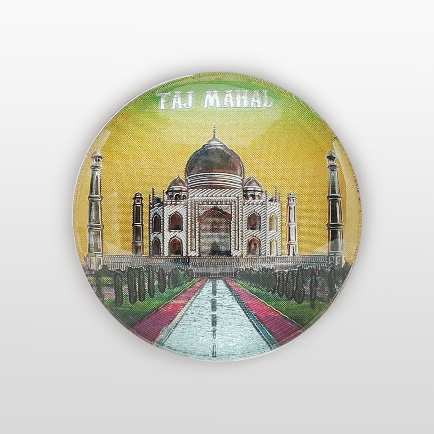 The Bombay Store Round Fridge Magnet Set of 4 in Metal