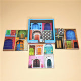 Afbeelding in Gallery-weergave laden, Dwaar Square Coasters with Holder (Set of 4)