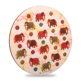 Load image into Gallery viewer, Elephant Fabrication Enamel Round Trivet