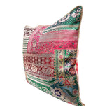Load image into Gallery viewer, Brocade Patch Work Cushion Cover 16 x 16 in (Assorted Colour &amp; Design)