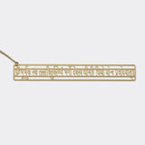 Load image into Gallery viewer, Brass Bookmark Gayatri Mantra