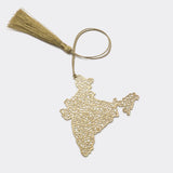 Load image into Gallery viewer, Brass Bookmark India Map