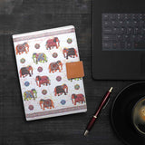 गैलरी व्यूवर में इमेज लोड करें, Elephant Fabrication Leather Case with Diary